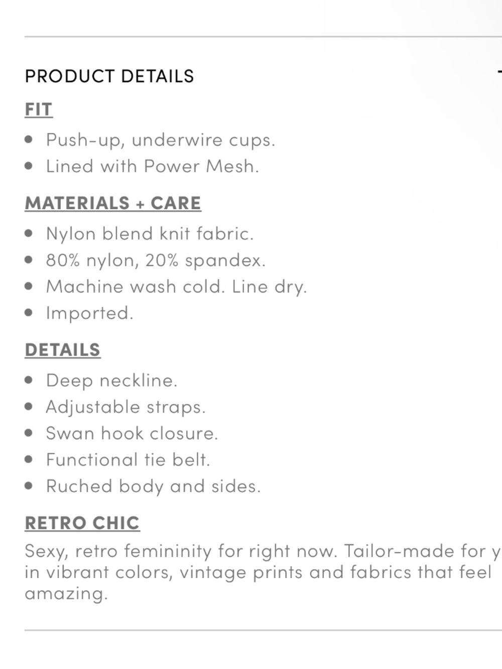 TORRID RETRO CHIC 1X NWTS VINTAGE STYLE UNDERWIRE SUIT W/ polka dots - Picture 6 of 9